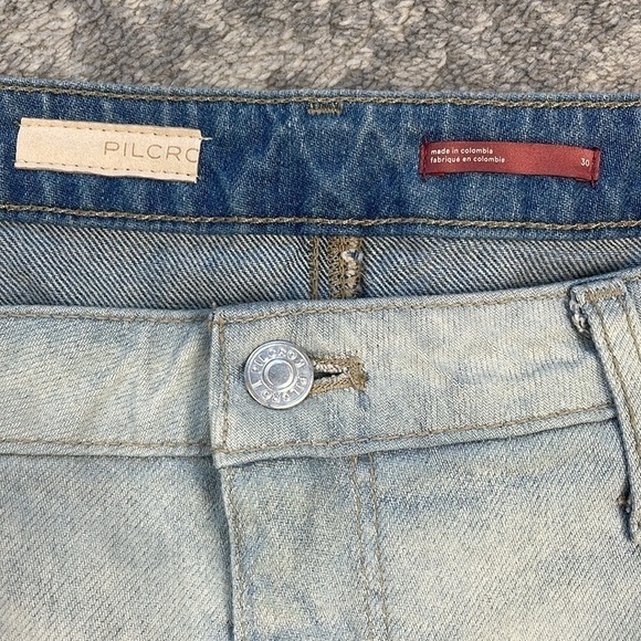 NWT Pilcro Anthropology Denim Micro Jean Shorts Light Wash Cut Off Sz 30 - Picture 11 of 14